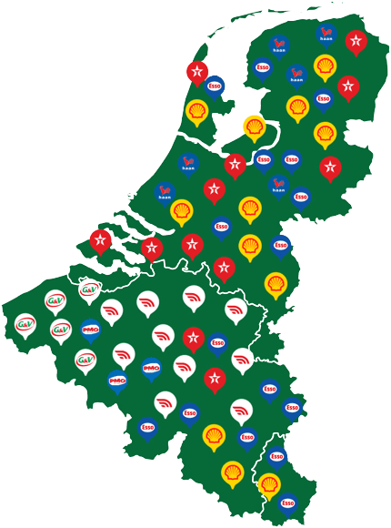 MAES netwerk op kaart